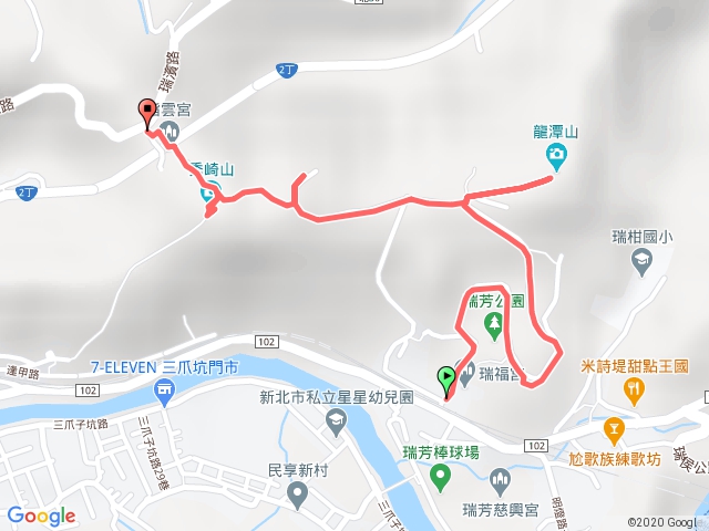 龍潭山、瑞芳山、秀崎山步道