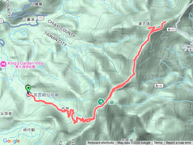 九龍山～凍子頂主峰及東北峰縱走往返20260521預覽圖