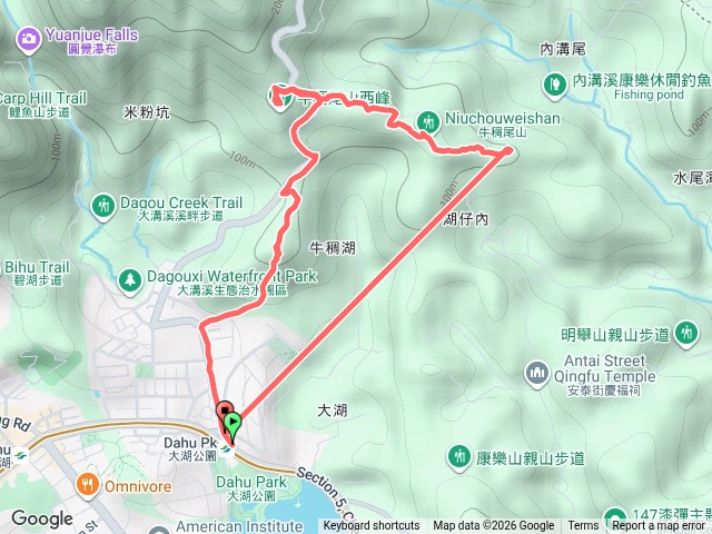 大湖山牛稠山7峰0型