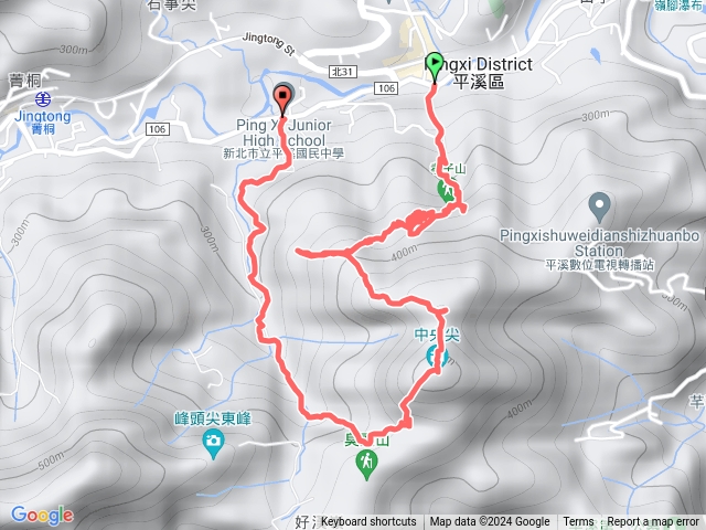 孝子山 中央尖 o繞