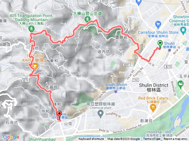 樹林上山佳回大同青龍大棟山