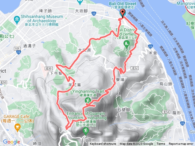 八里渡船口至硬漢嶺