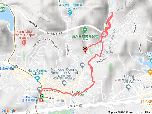 110/2/18台北市內湖區樂活公園內溝溪生態步道及五分埤步道