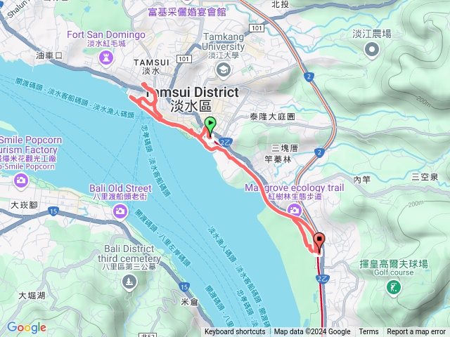 淡水捷運站➡️紅樹林捷運站