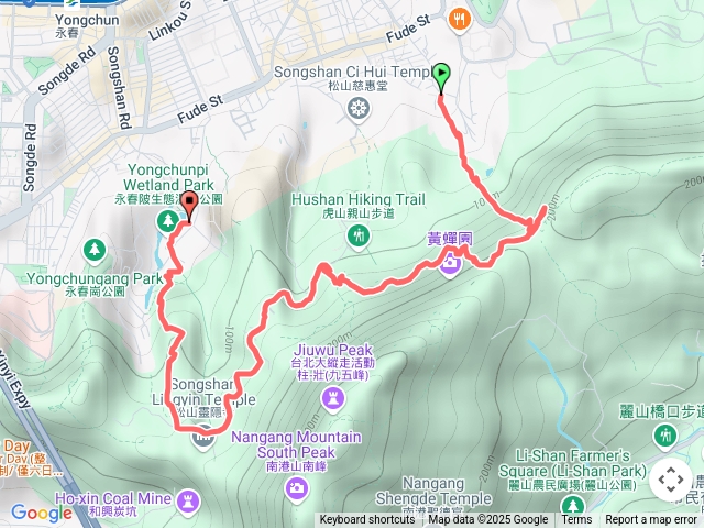 北興宮至永春陂濕地公園