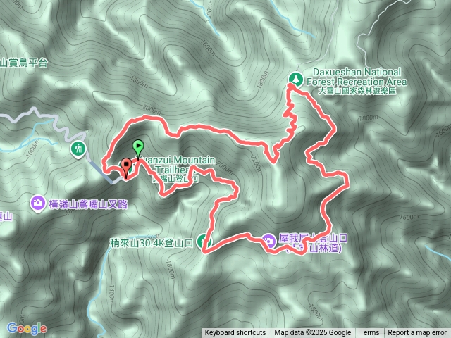 鳶嘴捎來山步道預覽圖