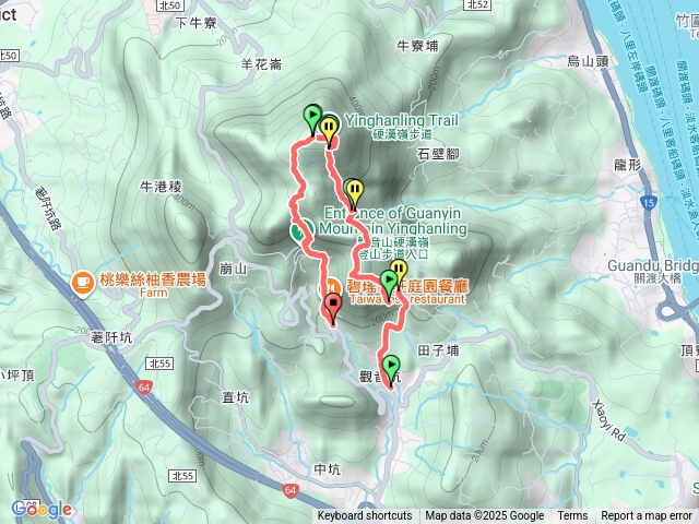 潮音洞上硬漢嶺