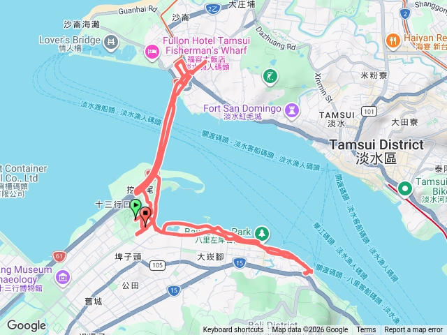 八里騎自行車