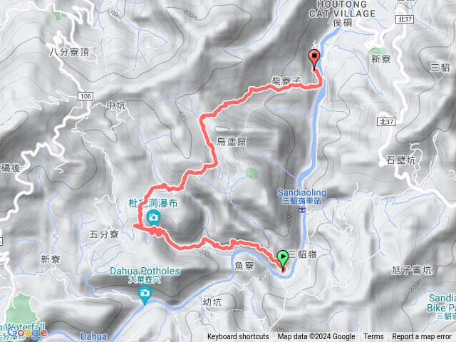 三貂嶺-瀑布群-福興宮-瑞三本礦坑口(2024-8-4)預覽圖