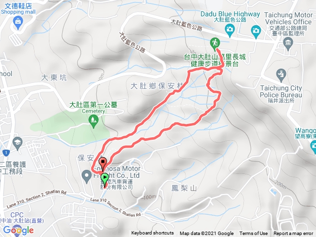 大肚萬里長城登山步道