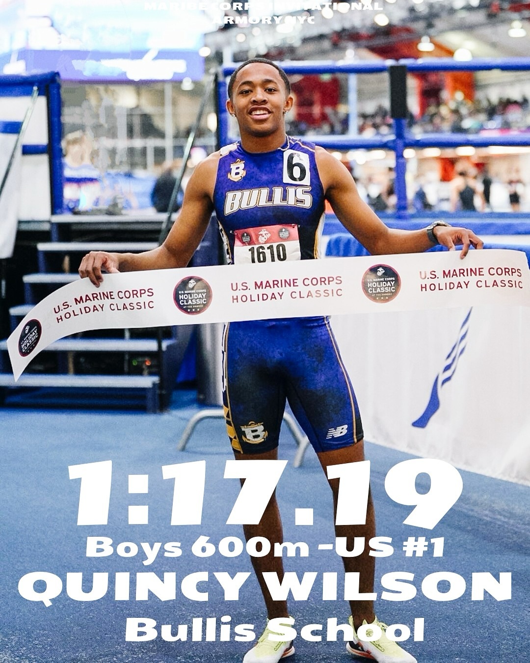 【話題】16 歲新星 Quincy Wilson 以高中男 600 公尺歷史第二快震撼回歸