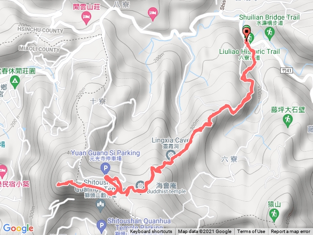 新竹峨嵋_樟之細路(RSA-29)獅山古道登獅頭山_獅尾遊客中心來回路線