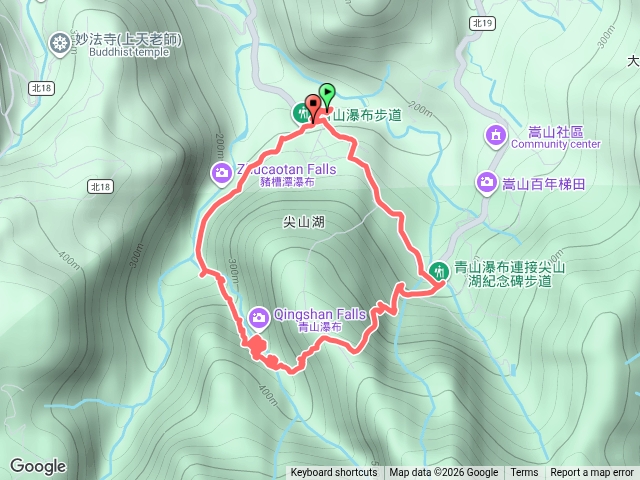 青山瀑布o型步道預覽圖