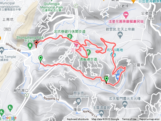 中坑步道+北坑步道+清風嶺