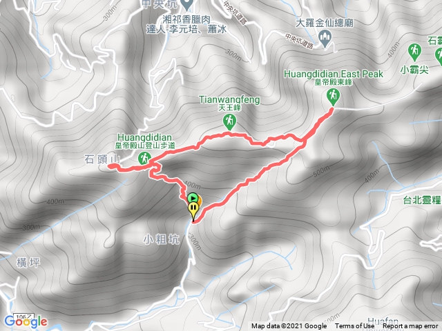 皇帝殿步道東西峰O型