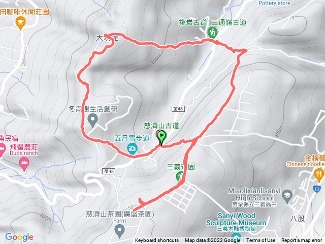 苗栗三義_慈濟茶園、挑炭古道三通嶺、五月雪步道_O型路線