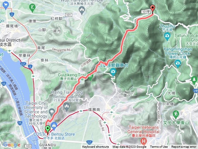 2023年臺北大縱走：尋寶任務臺北大縱走第一段：關渡至二子坪20230304160731