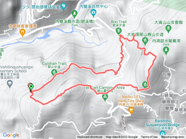 大崙頭山大崙尾山o型