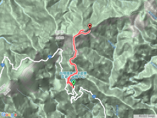 D1嘉明湖（向陽派出所、向陽山、避難山屋）