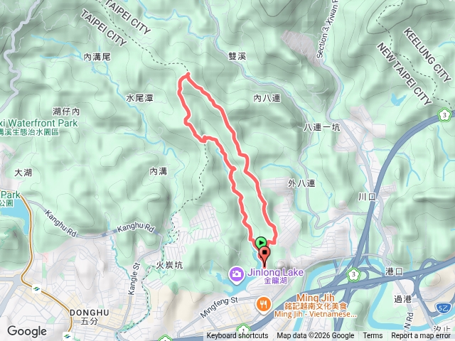 金龍湖、老鷲山、內溝山