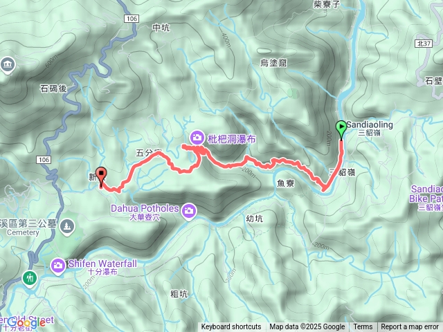 三貂嶺瀑布群直走