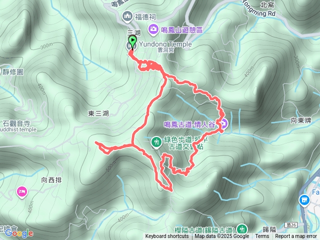 鳴鳳古道情人谷O型走