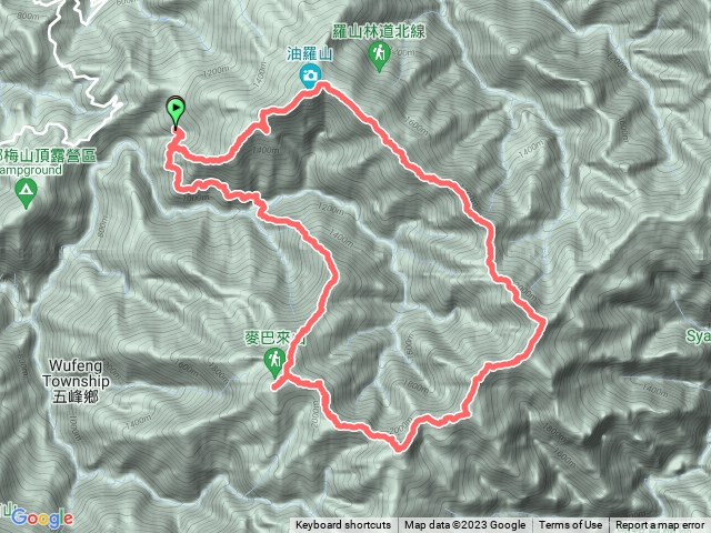 20230108油霞麥縱走O型(進出點：林務局羅山分站/羅山林道南線)