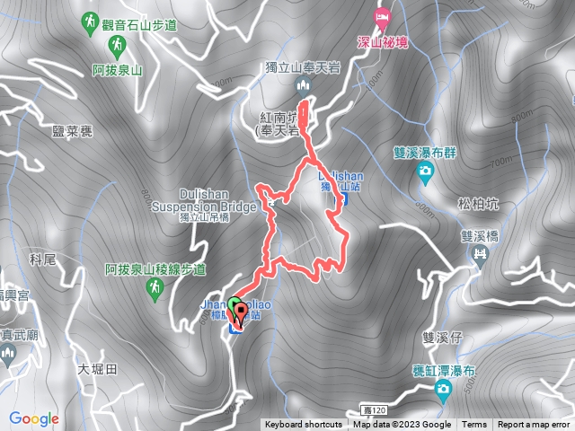 獨立山步道（樟腦寮車站起登、途經獨立山車站）