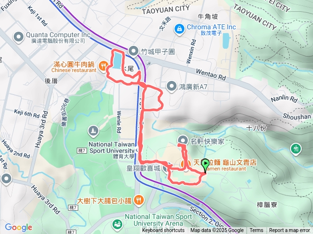 家裡附近散步5公里