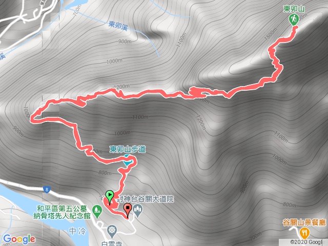 谷關七雄之五東卯山