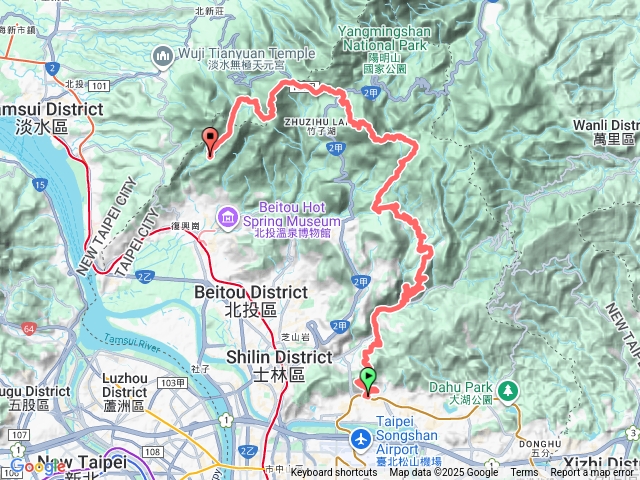 七星山主峰-七星山東峰-七星山南峰-小油坑山-大屯山主峰