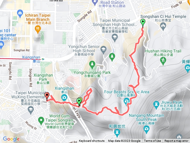 四獸山連走(虎山進象山出)202304