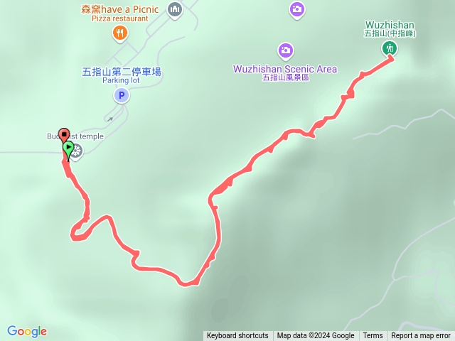 臺灣小百岳五指山（姆指食指中指連峰
