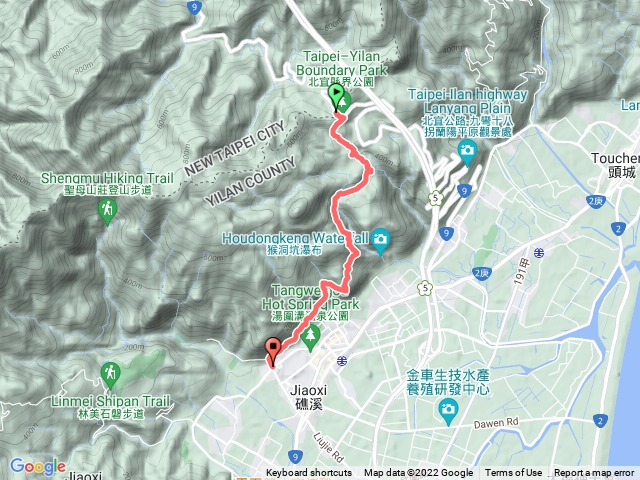 跑馬古道北段入南段出