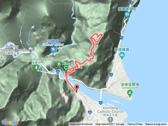 立霧山（恐龍背上得卡倫下）