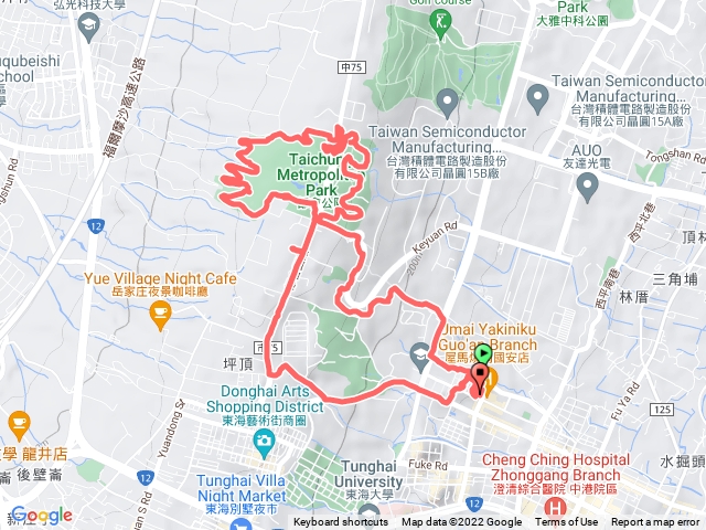 1110606台中都會公園健走