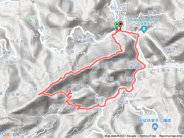 石碇筆架山O型路線