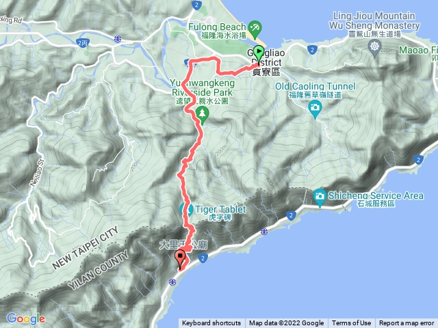 草嶺古道 （福隆車站出發到大里天公廟