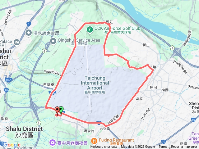 半馬訓練_台中機場外圍路線