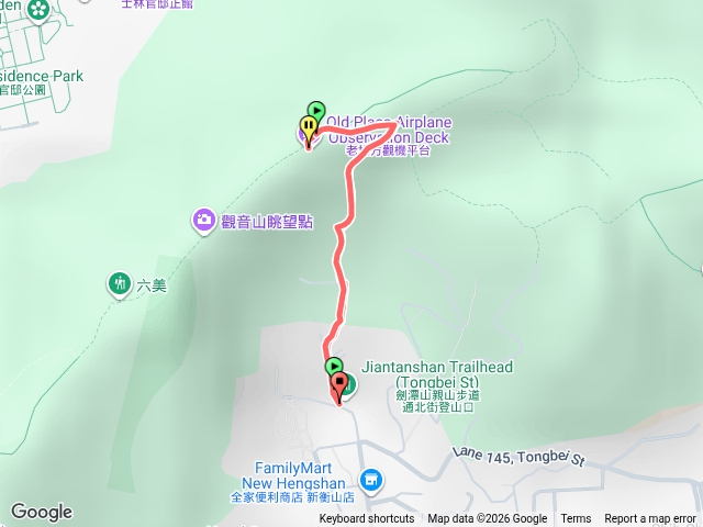 劍潭山通北街步道預覽圖