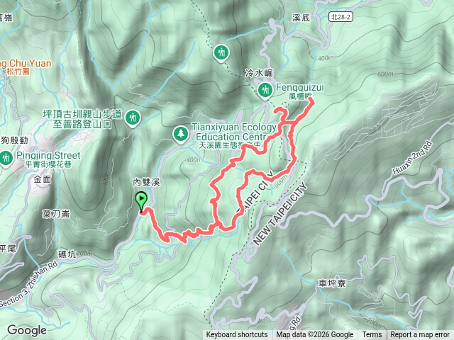 帕米爾公園、梅花山系石板水管路、石門嶺古道、雙溪溝古道