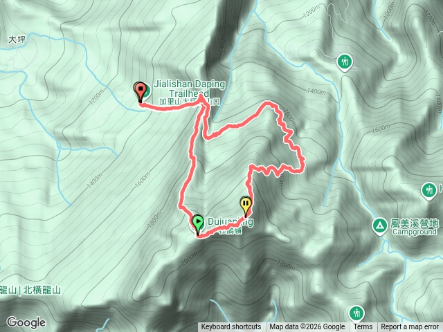 加里山大坪登山口大P