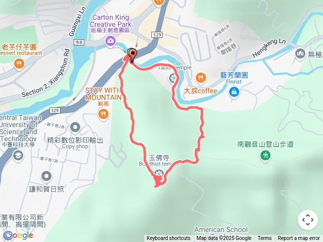 小百岳 南觀音山  台中北屯區 南觀音山佛手登山口-南觀音山-玉佛寺 -山神廟-無極殿 O繞