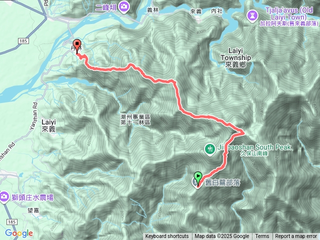 舊白鷺部落-久保山-久集山-棚集山-丹林 2025.8.7