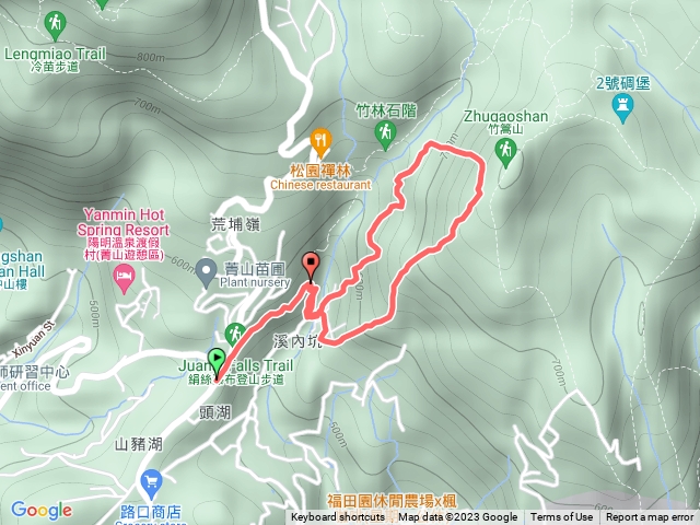 竹篙山西南峰 忘憂草原 環狀