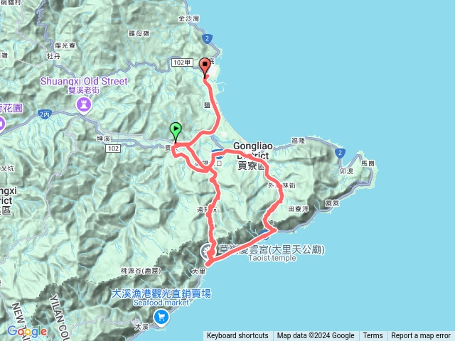 2024/11/08 淡蘭古道北路～貢寮車站→草嶺古道→嶐嶺古道→福隆車站預覽圖