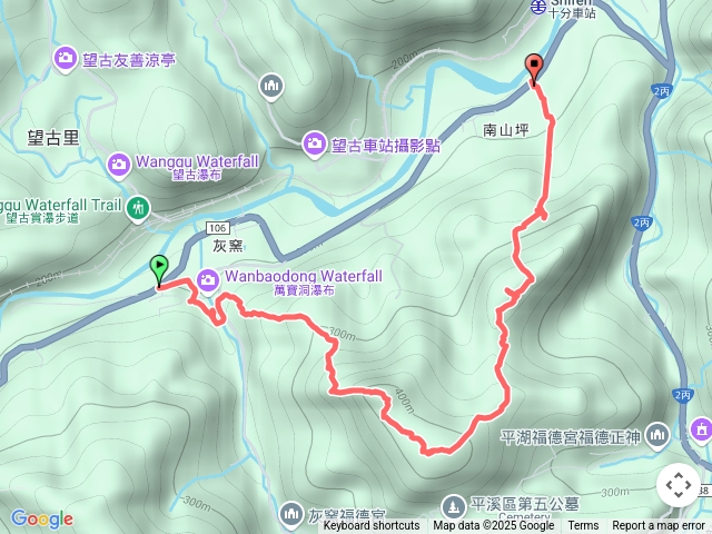 萬寶洞-灰窯山-司公碗帽山（石後山）南山坪山-平湖尖-乾蝙蝠洞-福德宮