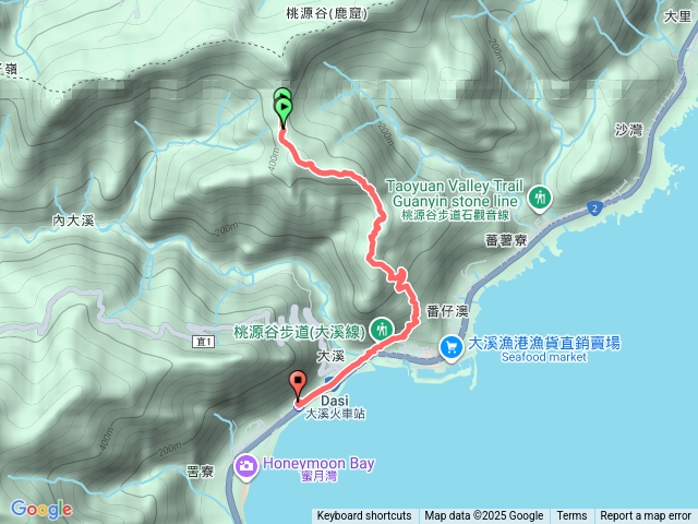 桃源谷大溪線折返下山