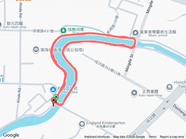 北勢溪河堤無煙健康步道預覽圖