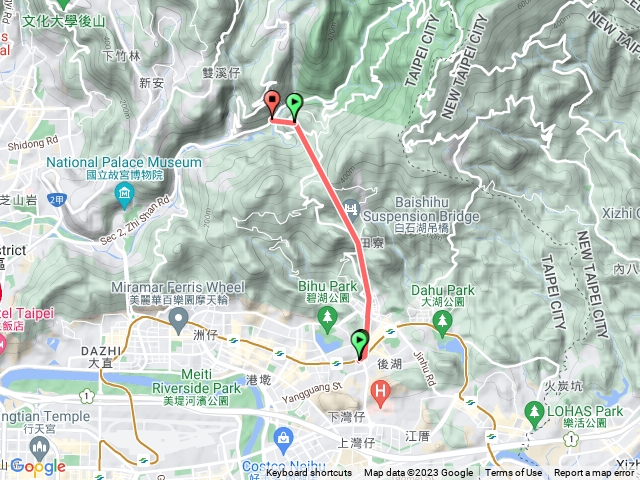 碧山巖露營場外雙溪